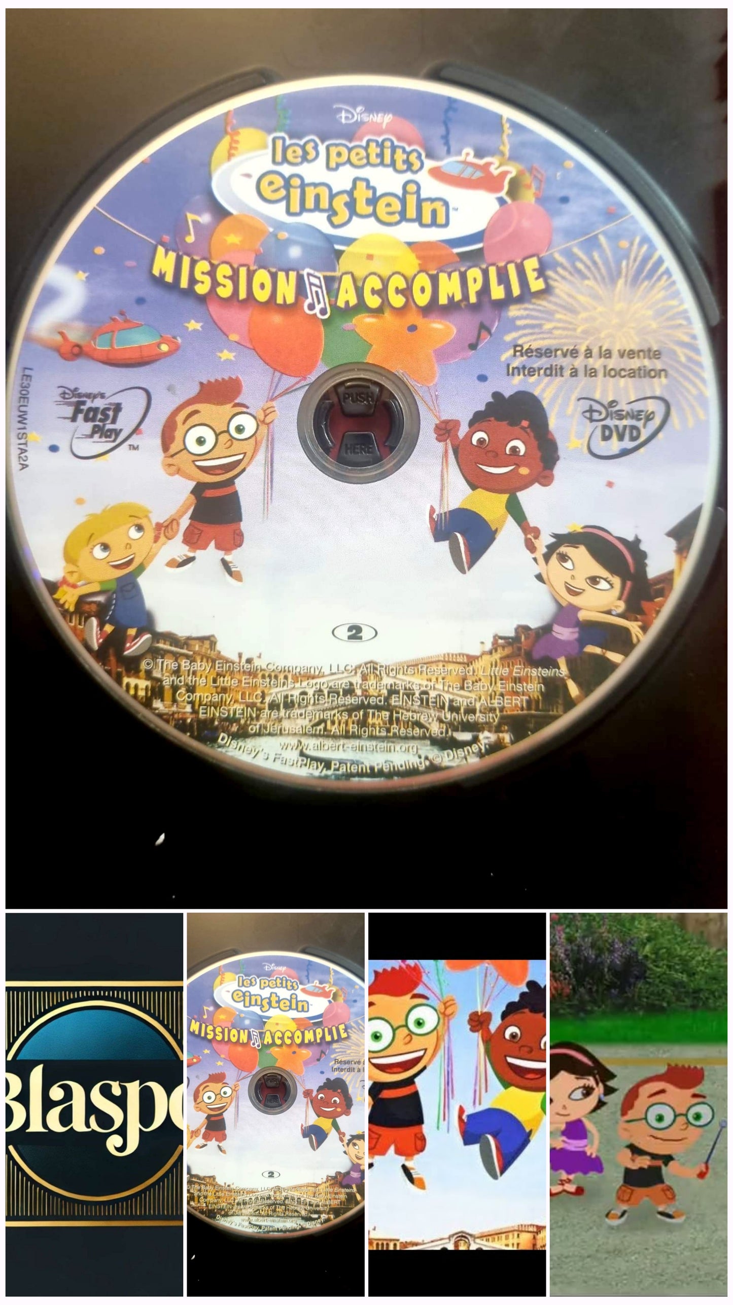 Les Petits Einstein – Mission Accomplie – DVD Enfant Disney – Disque seul – Fonctionnel – Sans boîtier