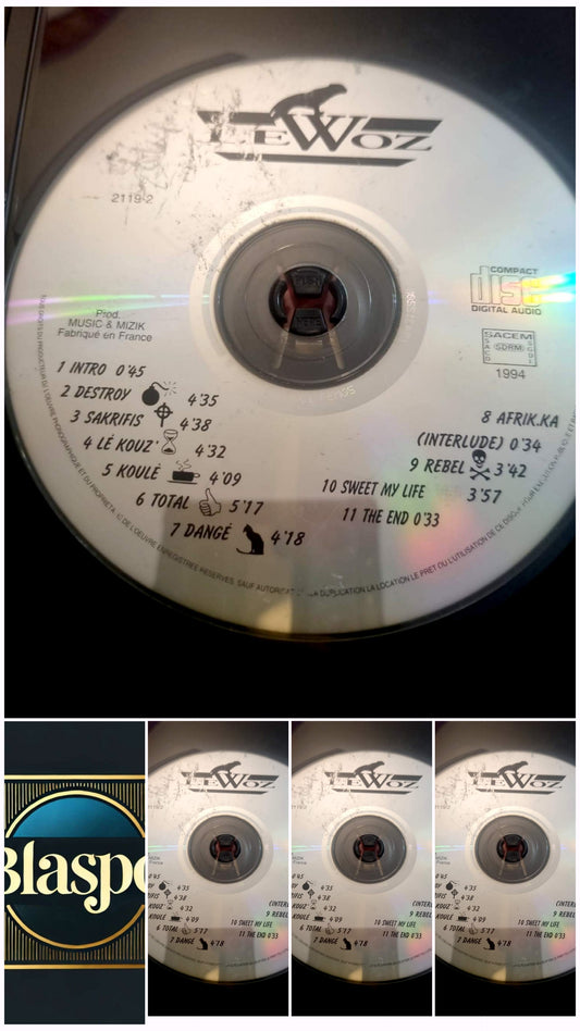 Le Woz – Album CD Audio Rap Français 1994 – Disque seul – Fonctionnel – Sans boîtier