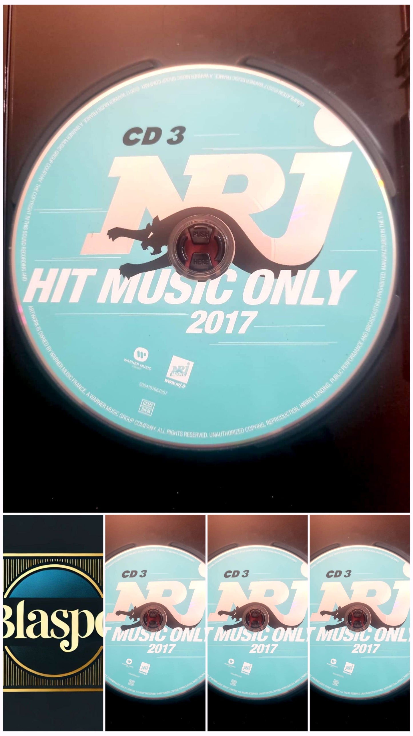 NRJ Hit Music Only 2017 – CD 3 – Compilation – Disque seul – Fonctionnel – Sans boîtier