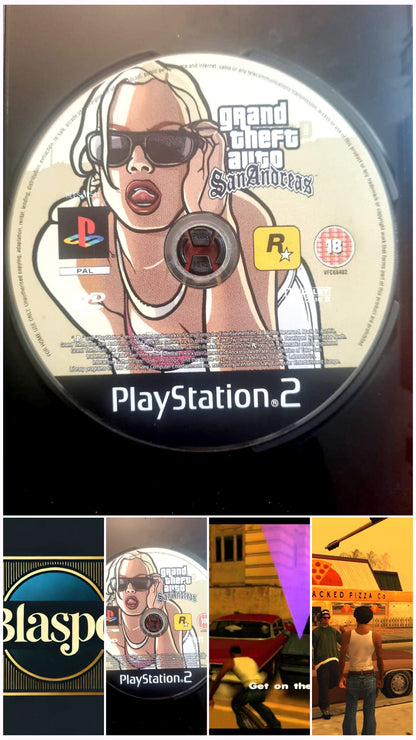 Grand Theft Auto San Andreas – PS2 Game – Disc only – Working – No case – PAL