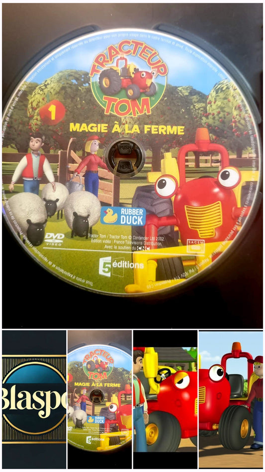 Tracteur Tom – Magie à la Ferme – DVD Animation Enfant – Disque seul – Fonctionnel – Sans boîtier
