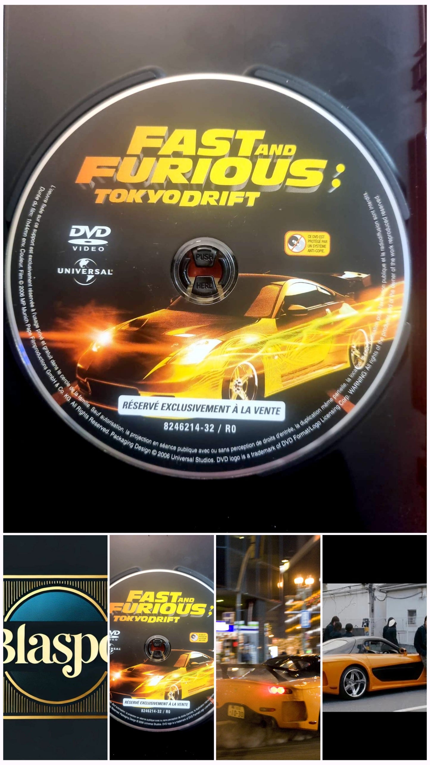 Fast and Furious Tokyo Drift – DVD Film Action – Disque seul – Fonctionnel – Sans boîtier