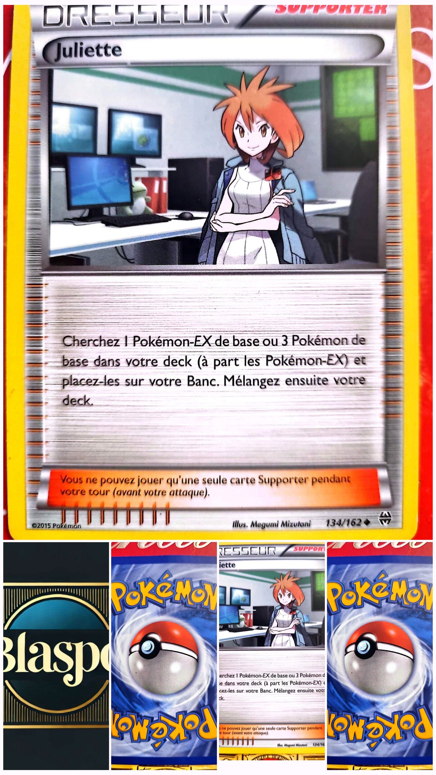 Carte Pokémon Dresseur Supporter – Juliette – Carte Officielle – FR