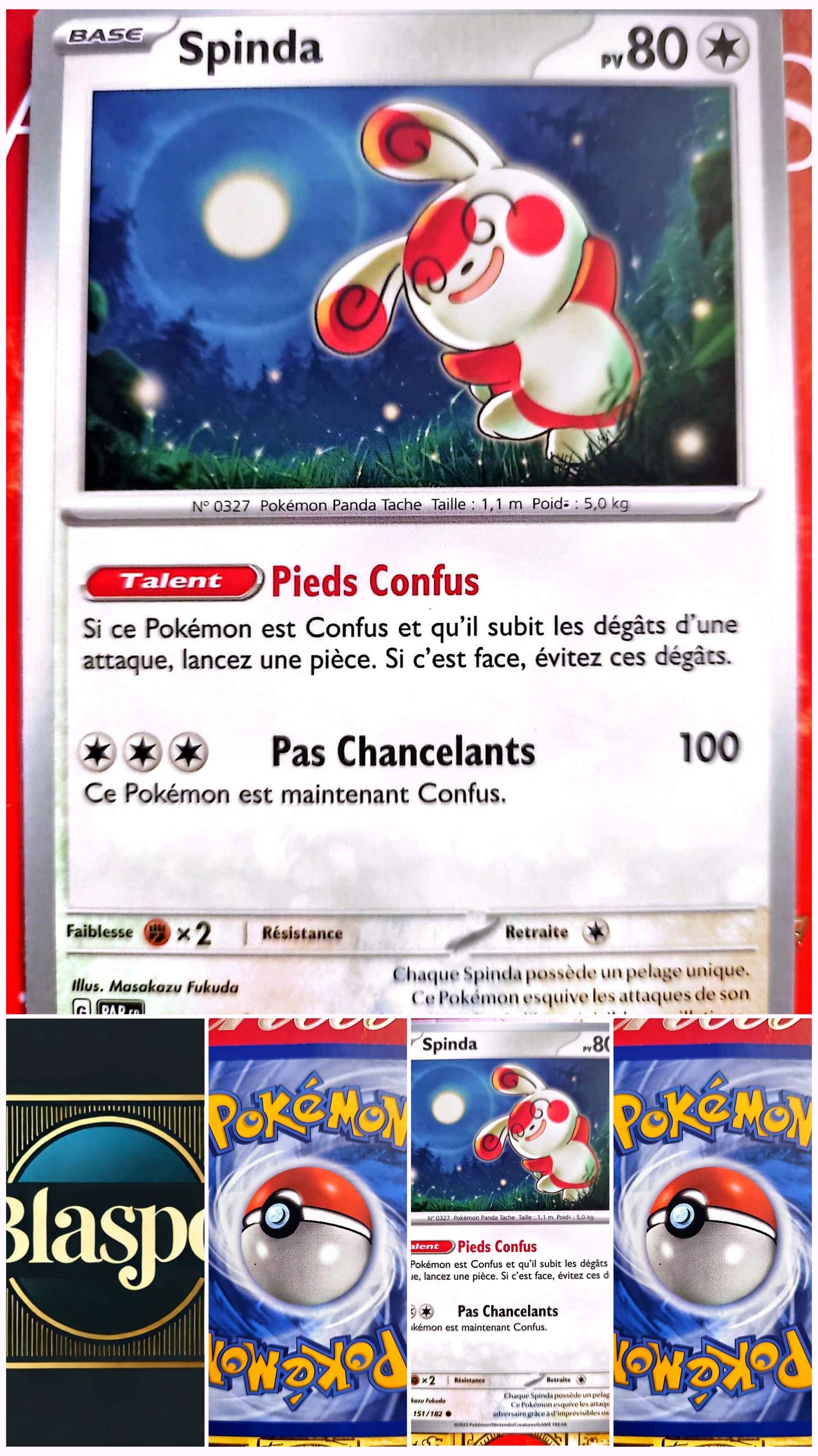 Carte Pokémon Spinda PV 80 – Base – Carte Officielle – Française