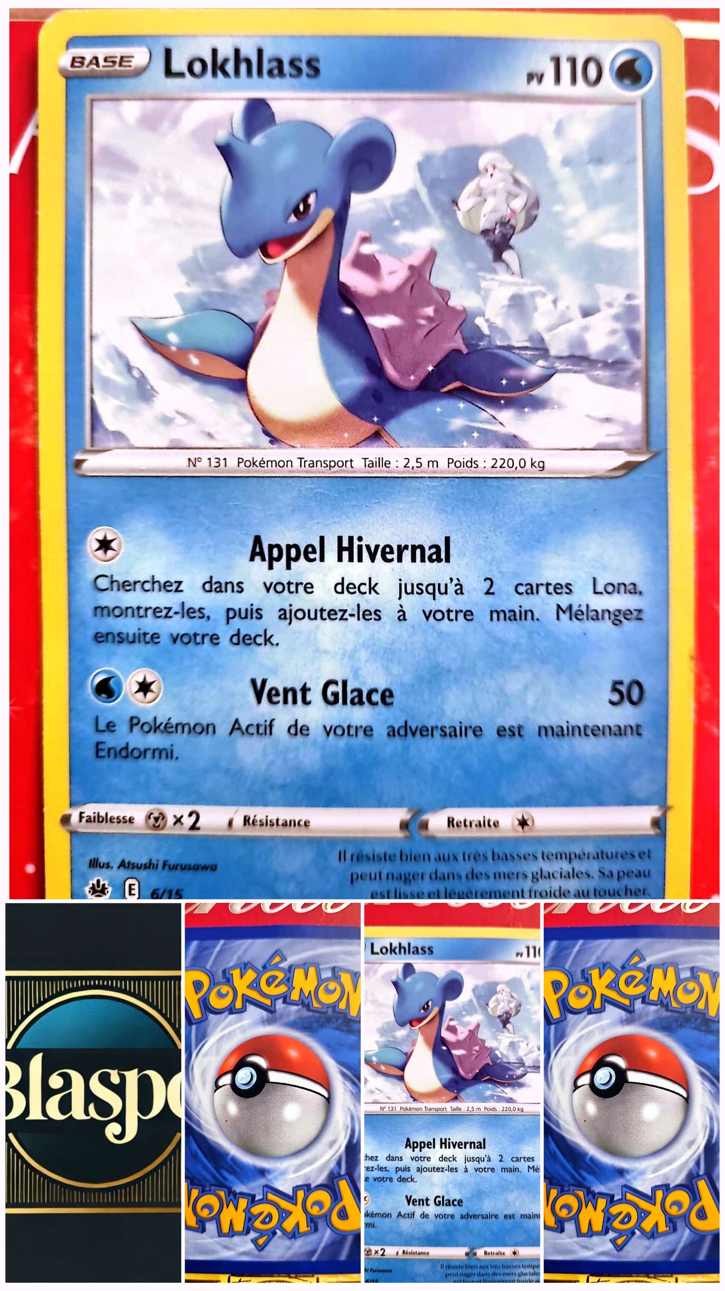 Carte Pokémon Lokhlass PV 110 – Carte Officielle – Française