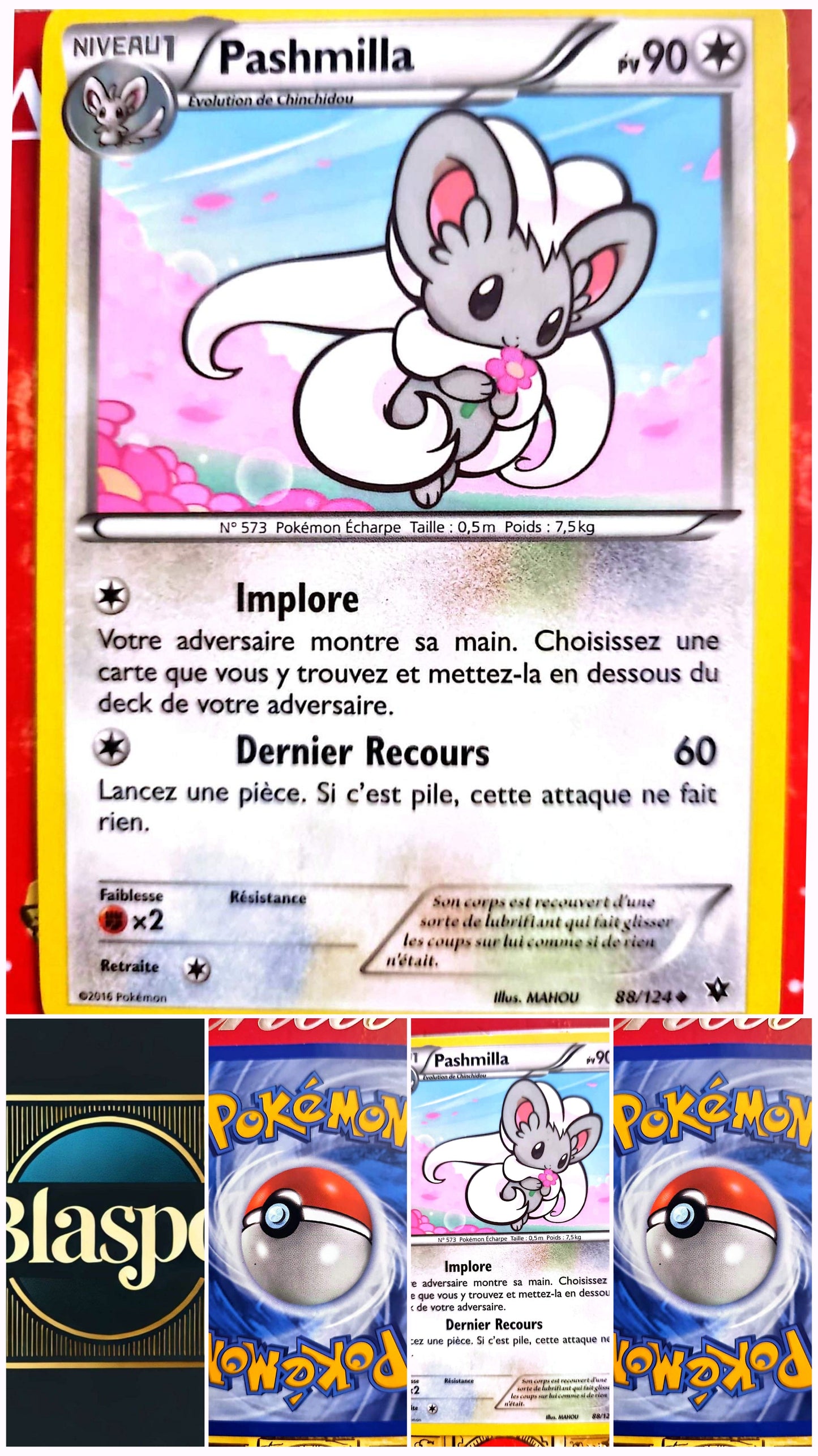Carte Pokémon Pashmilla PV 90 – Évolution – Carte Officielle – FR