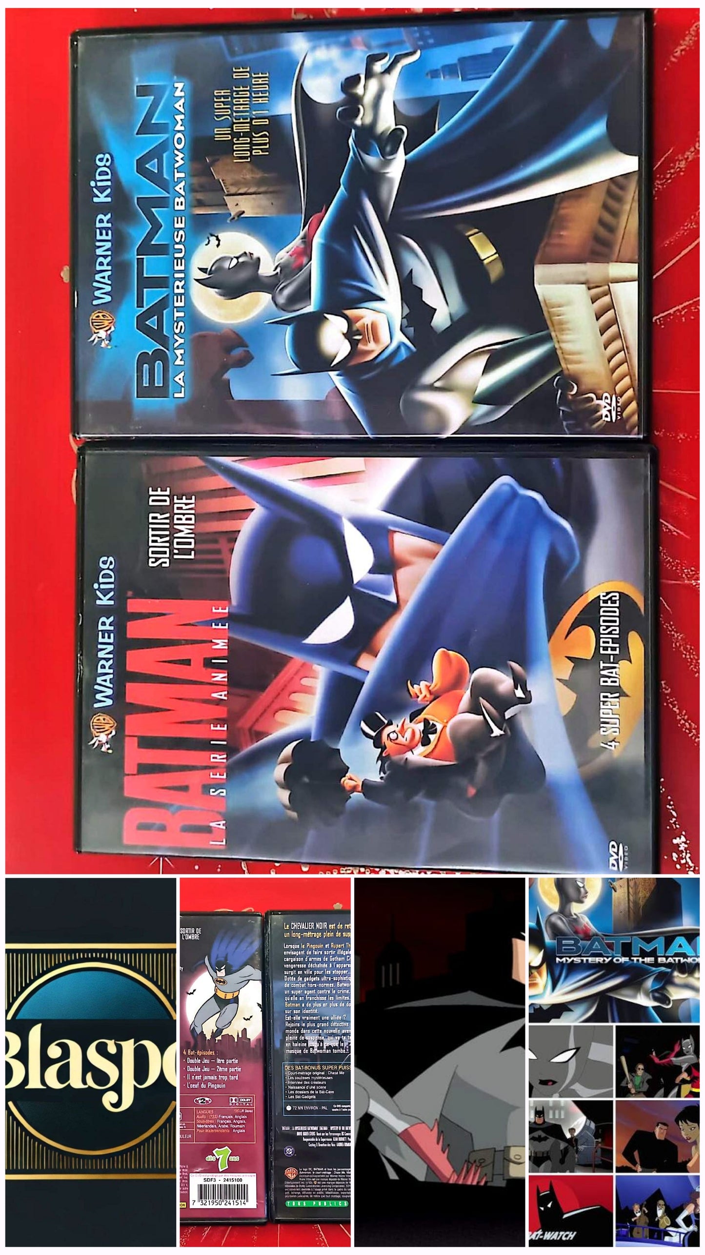 Batman – La Série Animée : Sortir de l’Ombre + La Mystérieuse Batwoman | Lot 2 DVD Warner Kids | Dessin Animé Action Aventure | DVD Zone 2