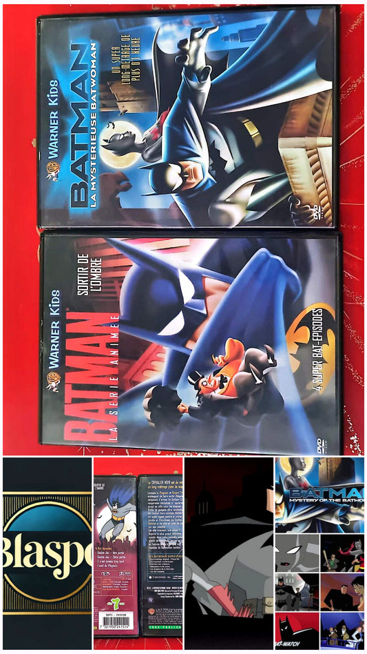 Batman – La Série Animée : Sortir de l’Ombre + La Mystérieuse Batwoman | Lot 2 DVD Warner Kids | Dessin Animé Action Aventure | DVD Zone 2