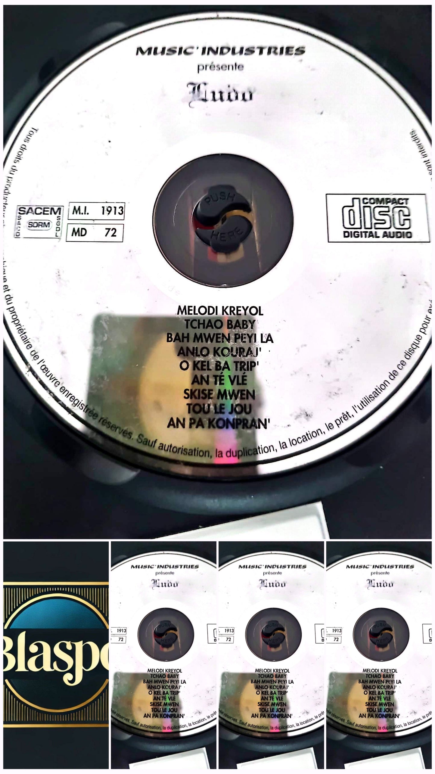 CD Audio Luidji – Melodi Kreyol – Musique Créole – Disque Original – Sans boîtier