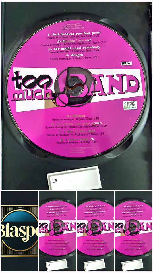 CD Audio Too Much Band – Album Soul Funk – Musique Internationale – Sans boîtier
