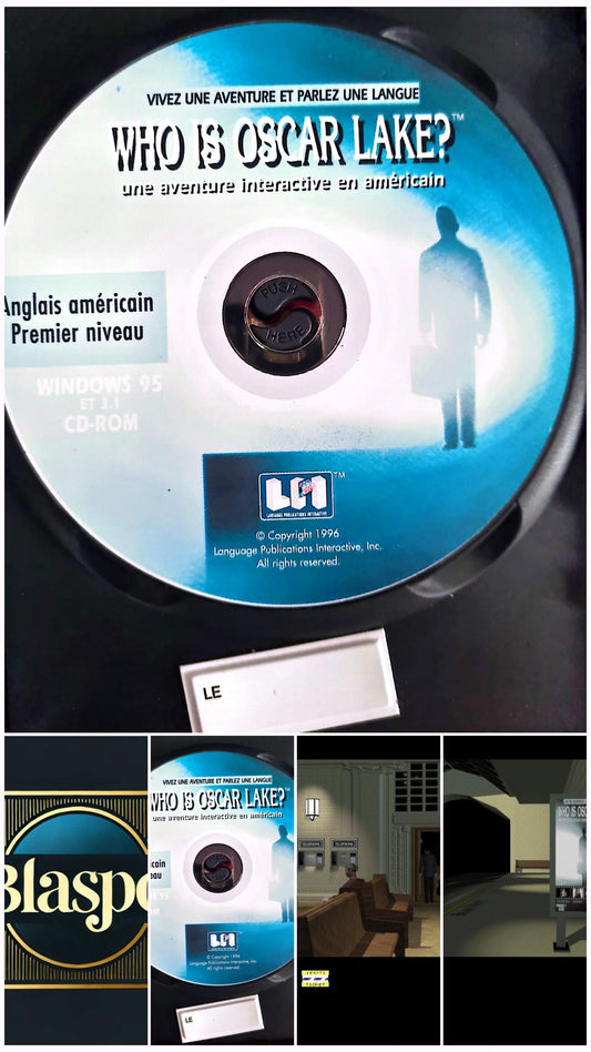 CD-ROM Who Is Oscar Lake? – Apprentissage Anglais Américain – Windows 95/3.1 – Sans boîtier