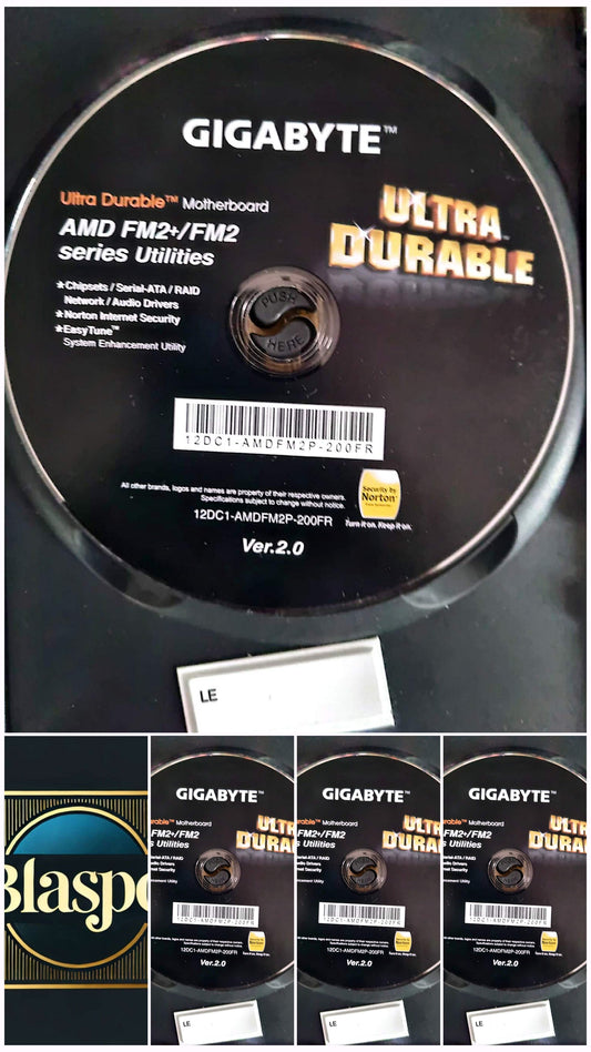 CD-ROM Gigabyte Ultra Durable – AMD FM2+/FM2 Utilities – Drivers Carte Mère – Sans boîtier