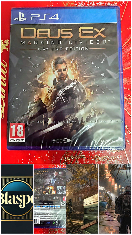Deus Ex Mankind Divided – Day One Edition – Jeu PS4 – Action RPG – PEGI 18