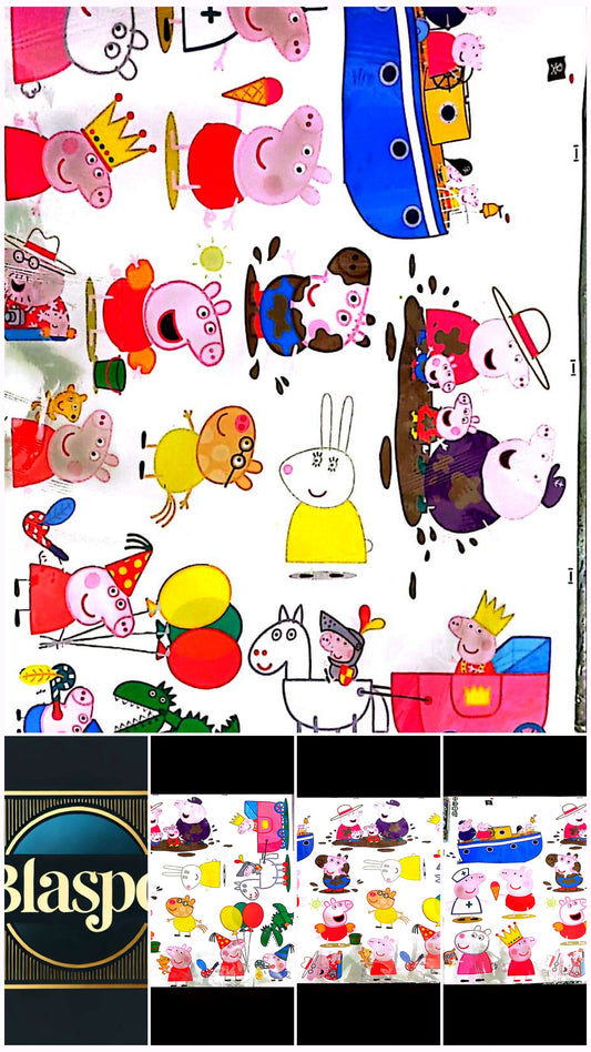 Stickers Muraux Enfants Animaux Cartoon – Lot de 17 Autocollants – Décoration Murale – Format 90x60 cm