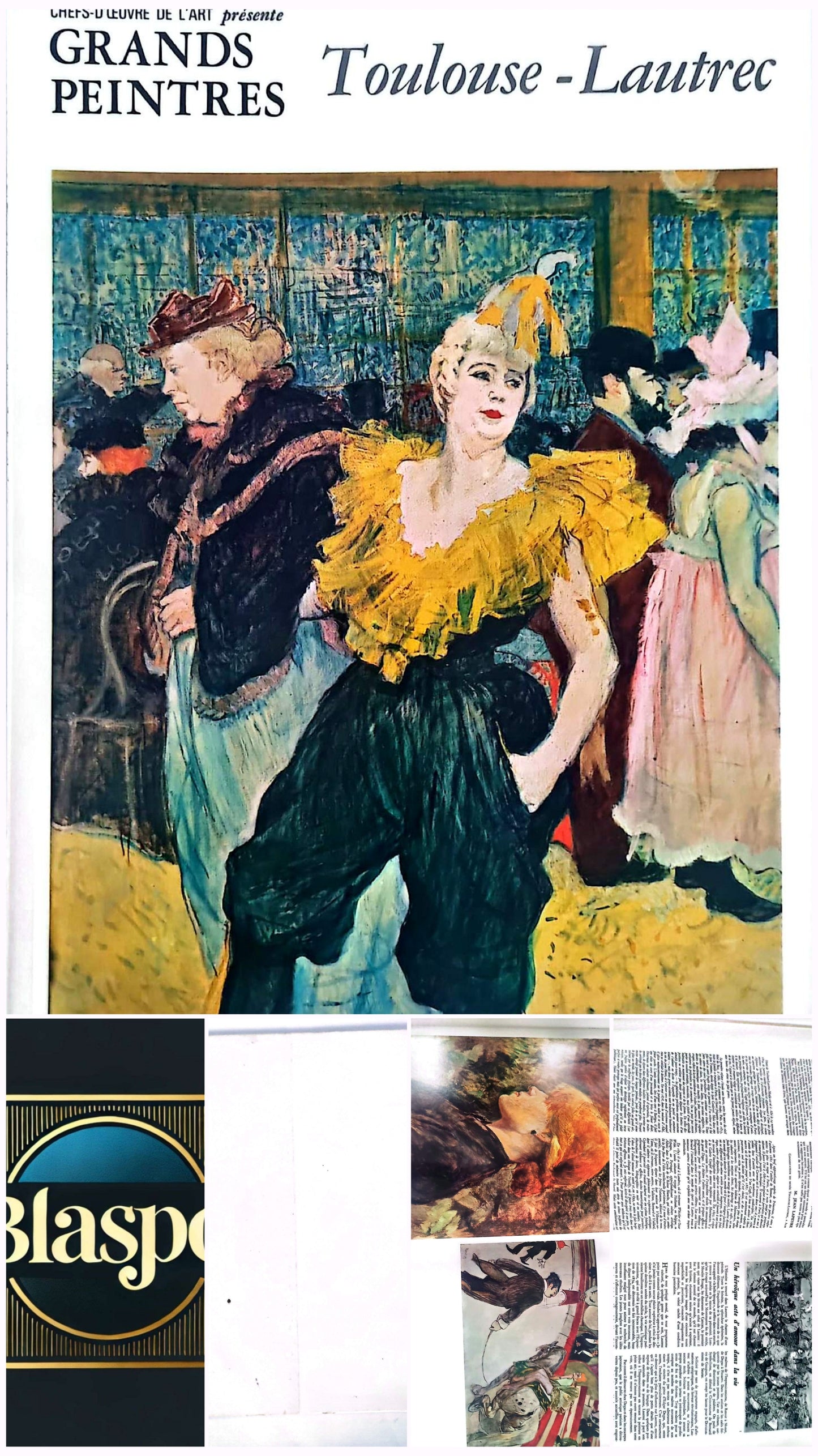 Toulouse-Lautrec – Chefs-d’œuvre de l’art – Grands peintres – Livre d’art illustré – 12 pages – Hachette