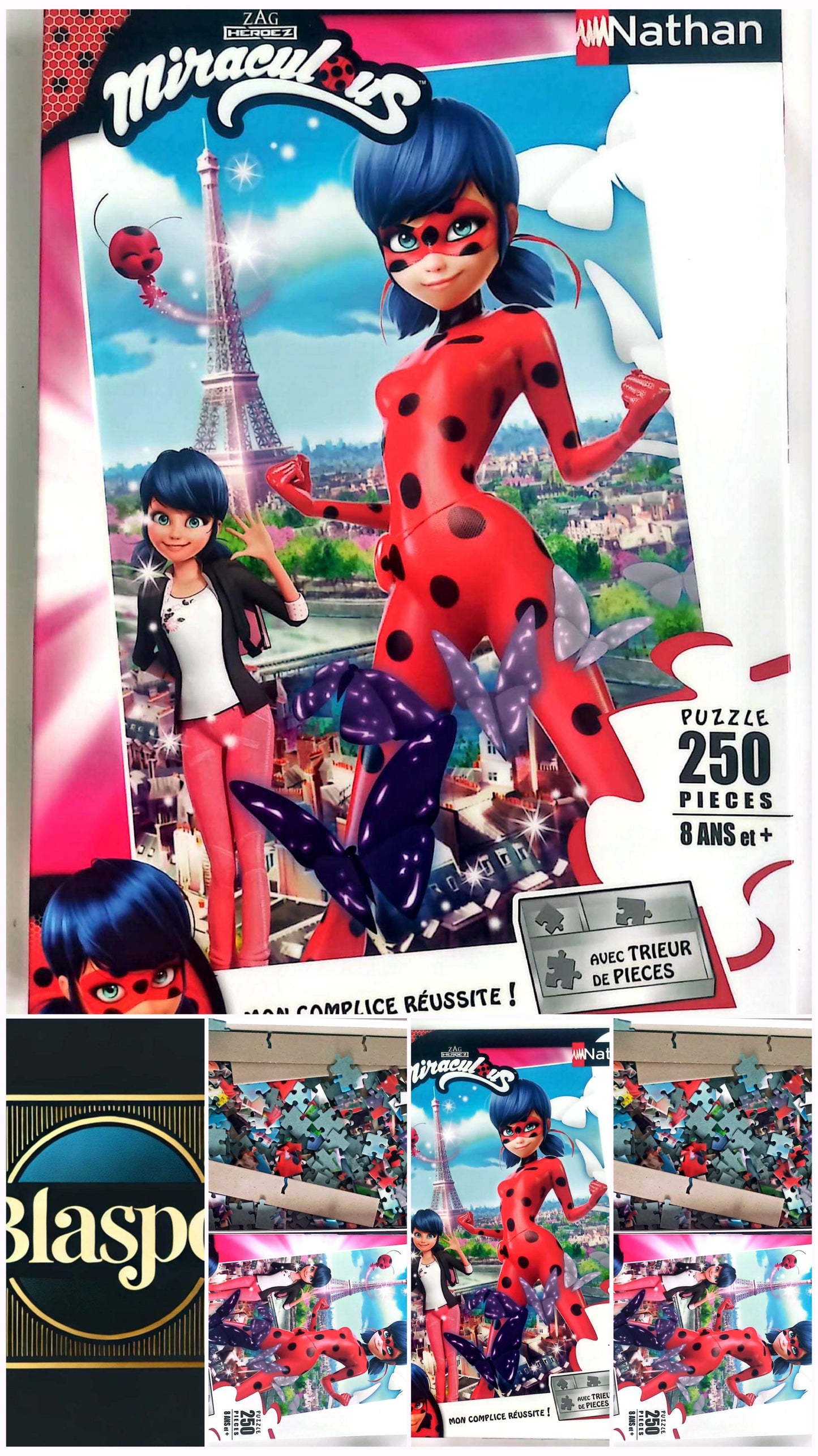 Puzzle Enfant Miraculous Ladybug – 250 Pièces – Nathan – Avec Trieur – 8 Ans et + –