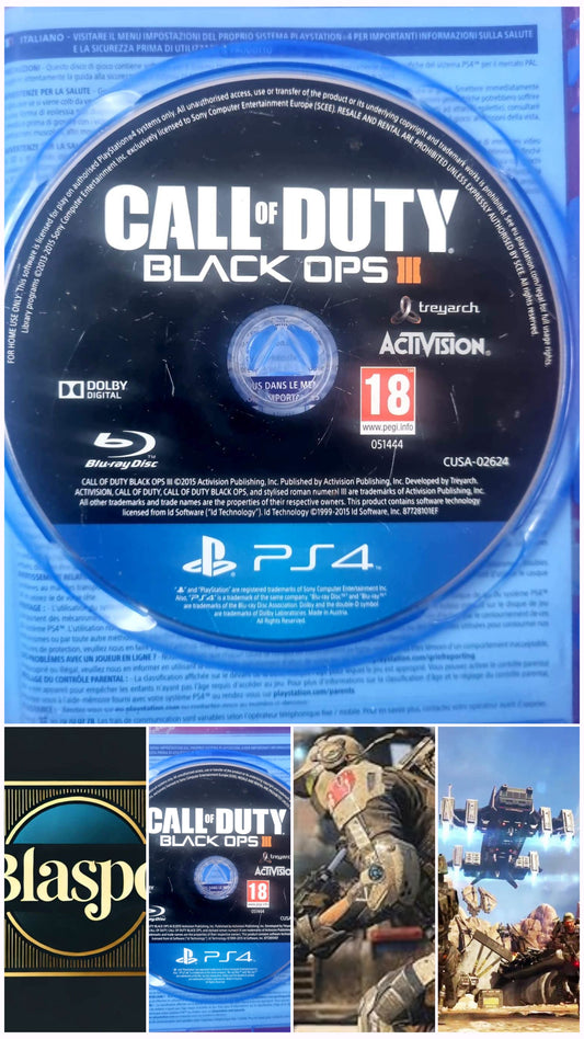 Call of Duty Black Ops III PS4 – Jeu Seul Sans Boîtier – Blu-ray – PEGI 18 – Version Française