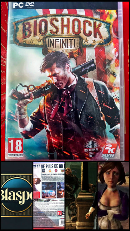 BioShock Infinite PC DVD-ROM Neuf Sous Blister Jeu en Français FPS Action Aventure 2K Games PEGI 18+