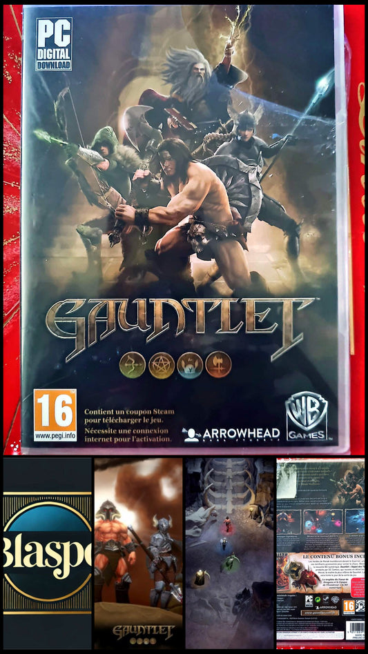 Gauntlet PC DVD-ROM Digital Download Neuf Sous Blister Jeu Action Coopératif WB Games PEGI 16+ Steam