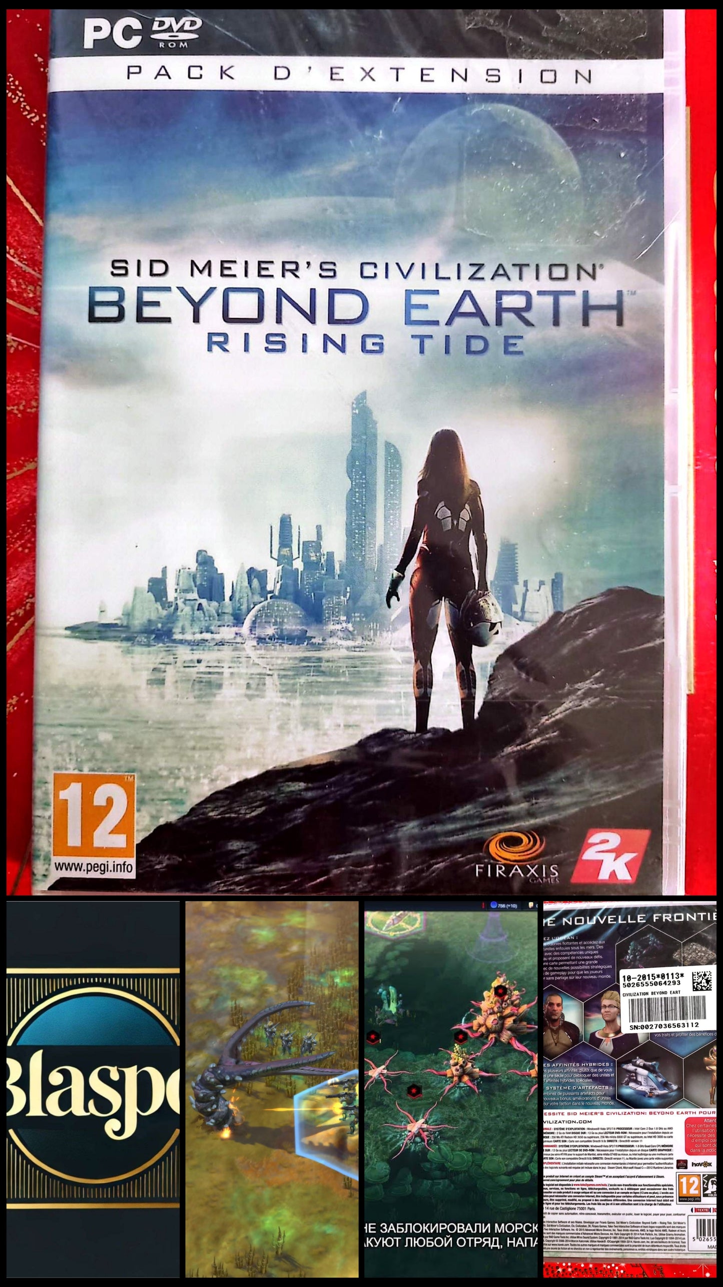 Sid Meier’s Civilization Beyond Earth Rising Tide PC DVD-ROM Extension Neuf Sous Blister Jeu en Français PEGI 12 2K Games