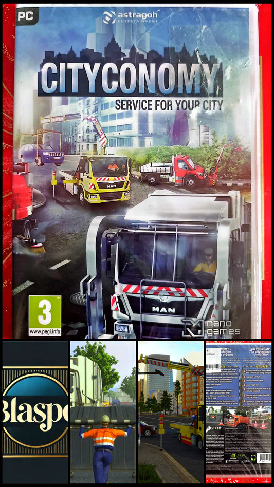 Cityconomy Service for your City PC DVD-ROM Neuf Sous Blister Simulation Gestion Urbaine Astragon PEGI 3