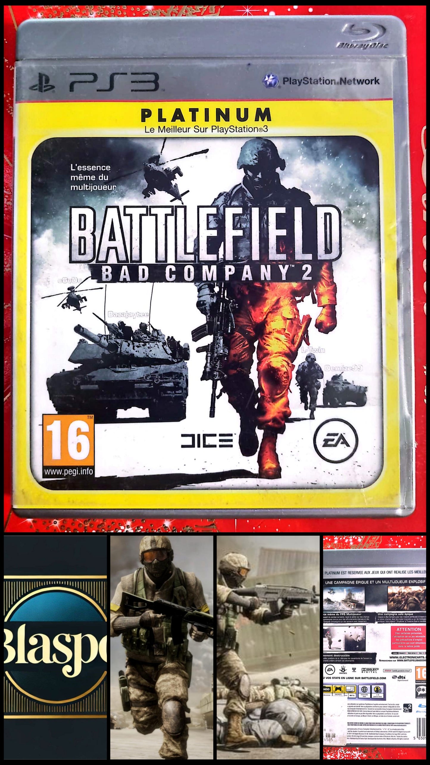 Battlefield Bad Company 2 Platinum Jeu PS3 PlayStation 3 FPS Action Guerre Multijoueur PEGI 16
