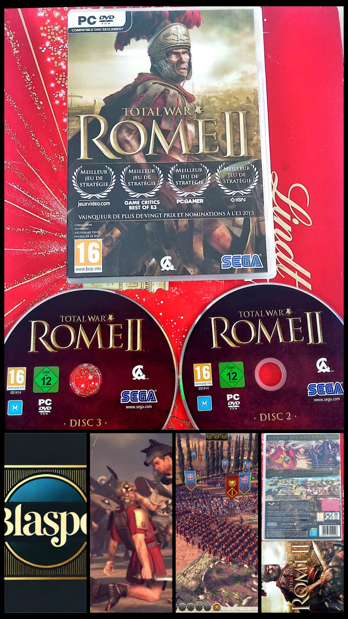 Total War Rome II Jeu PC DVD-ROM Incomplet Sans Disque 1 Version Française