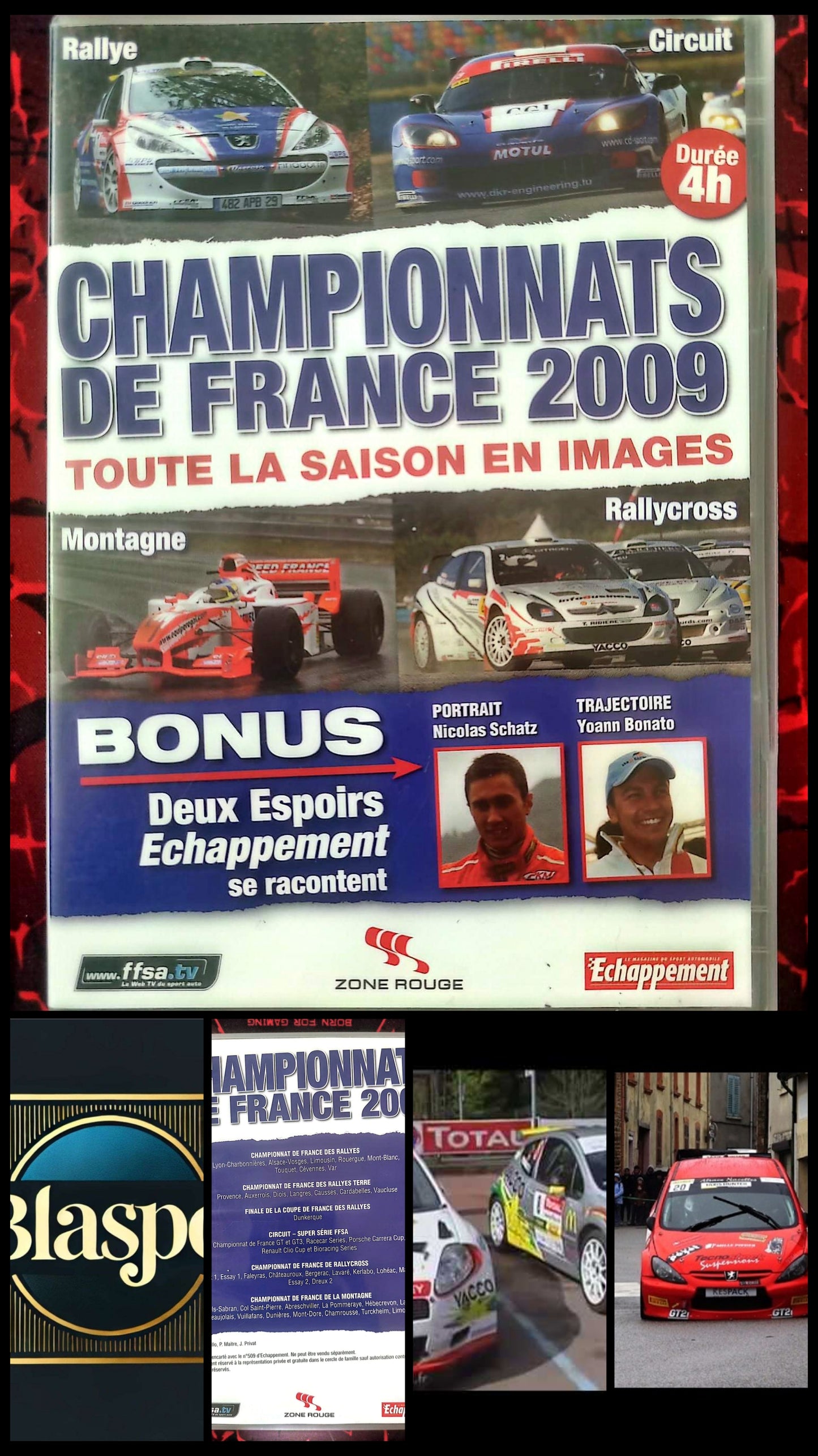 Championnats de France 2009 DVD – Rallye Circuit Rallycross Montagne Sport Automobile