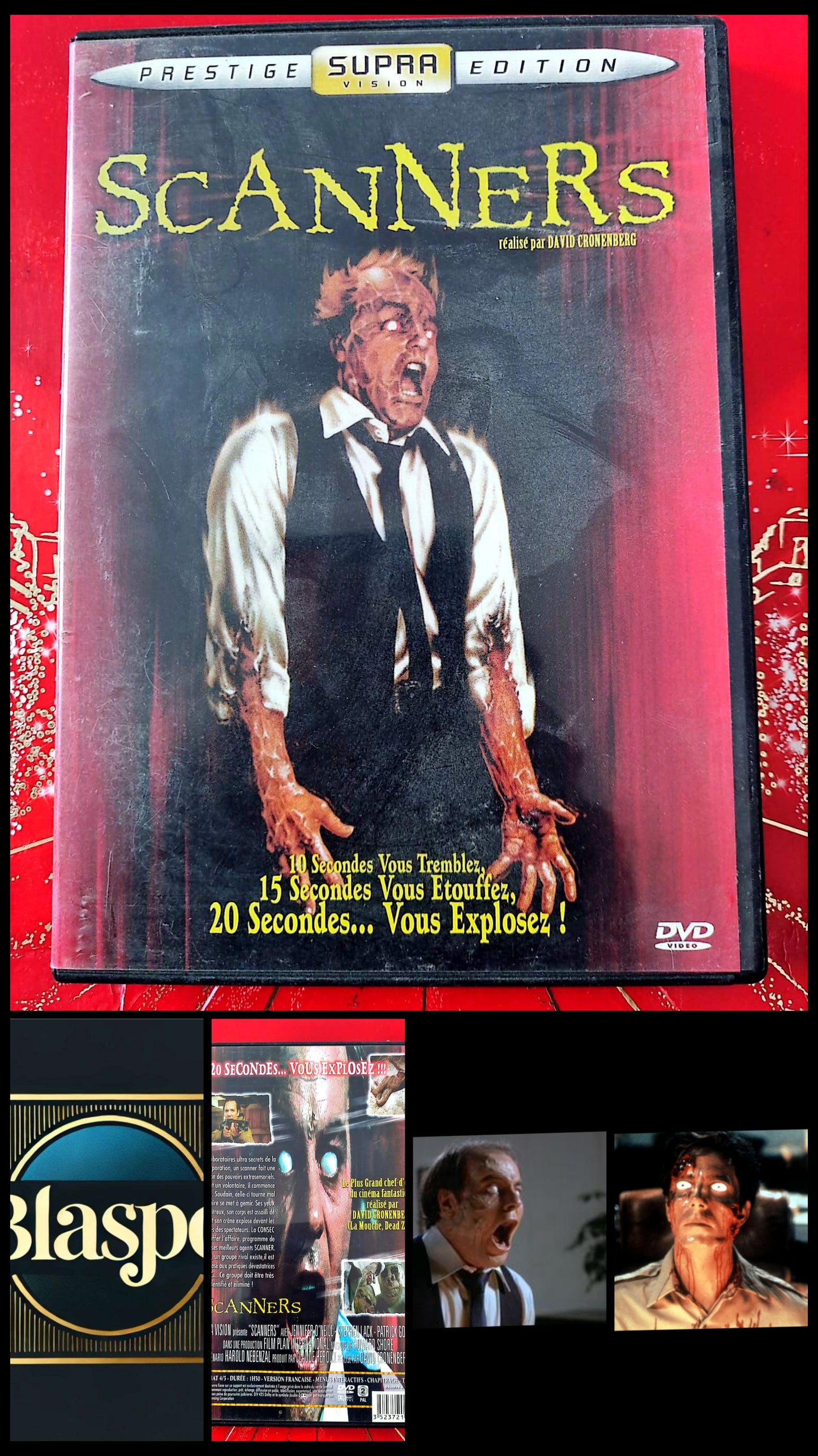 Scanners DVD Film Fantastique Horreur – David Cronenberg – Version Française PAL – Édition Supra Vision