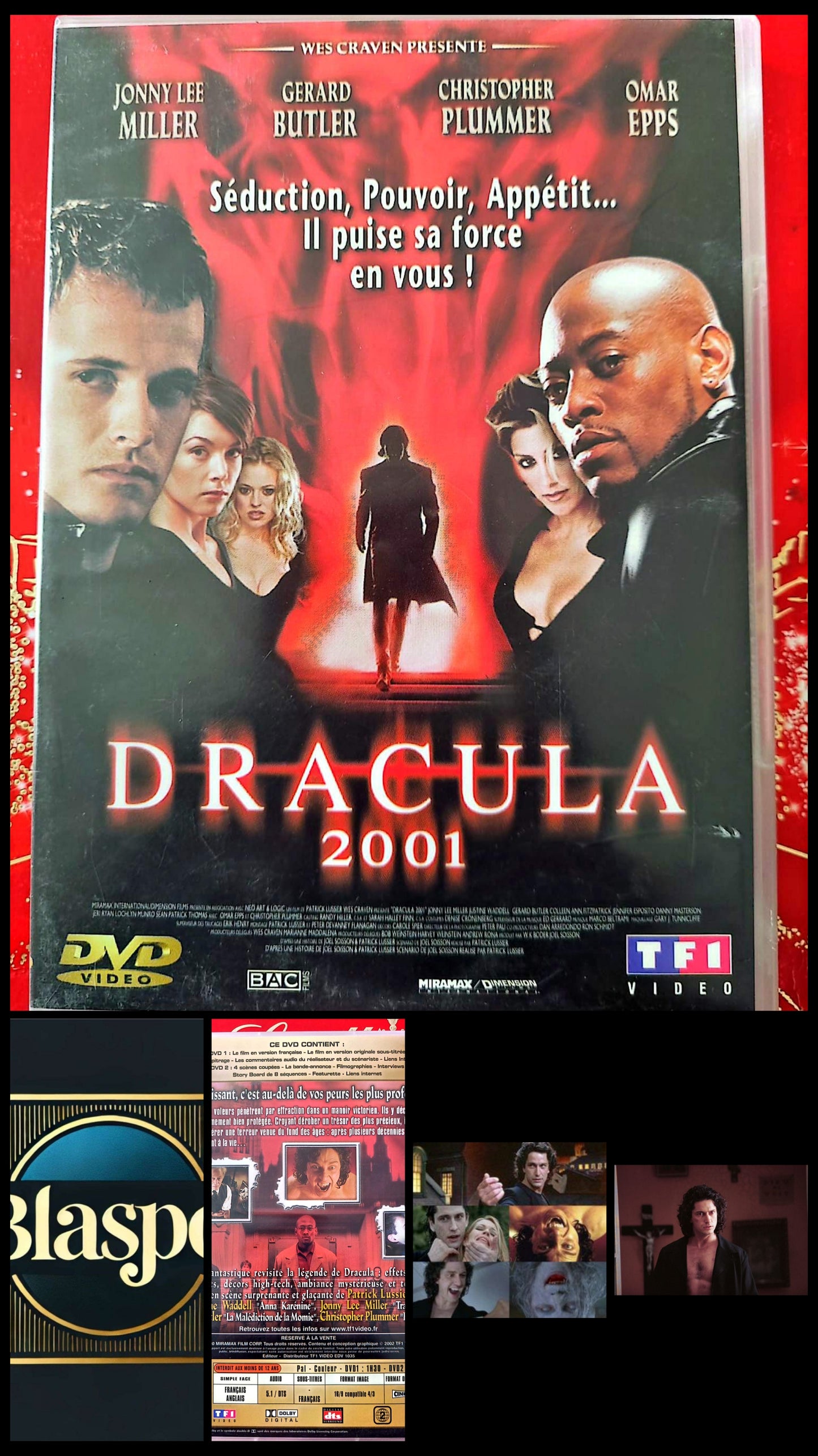 Dracula 2001 DVD Film Horreur Fantastique – Gérard Butler Jonny Lee Miller – Version Française + Anglais – TF1 Vidéo PAL –