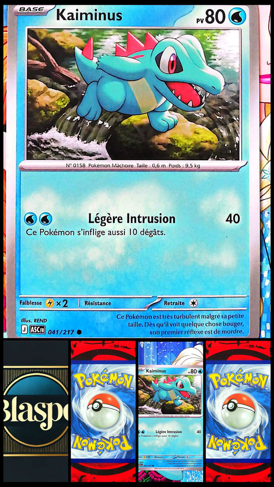 Carte Pokémon Kaiminus 041/217 PV 80 – Carte Officielle Française – Pokémon Eau