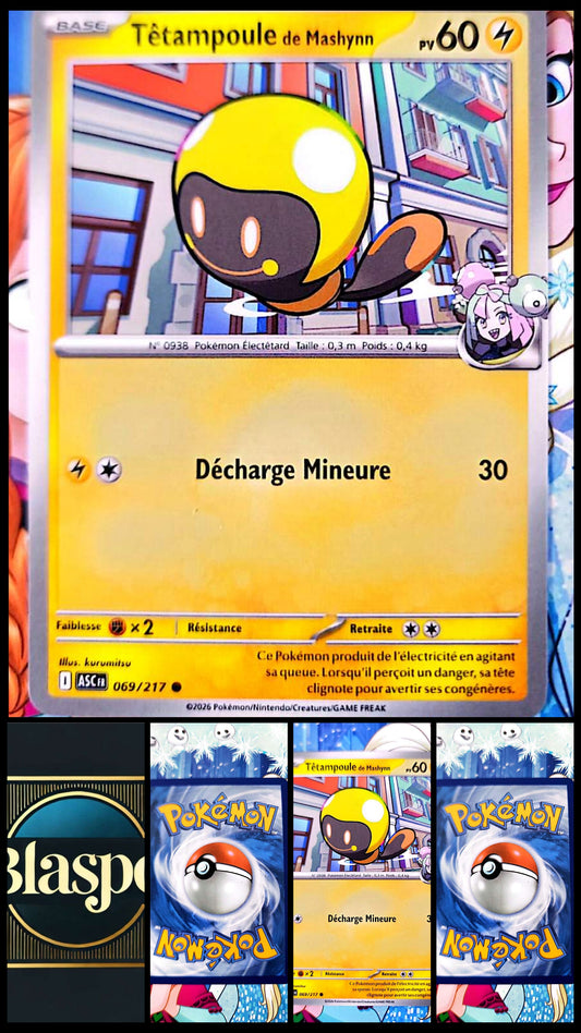 Carte Pokémon Têtampoule de Mashynn 069/217 – Carte Pokémon Électrique Officielle Française