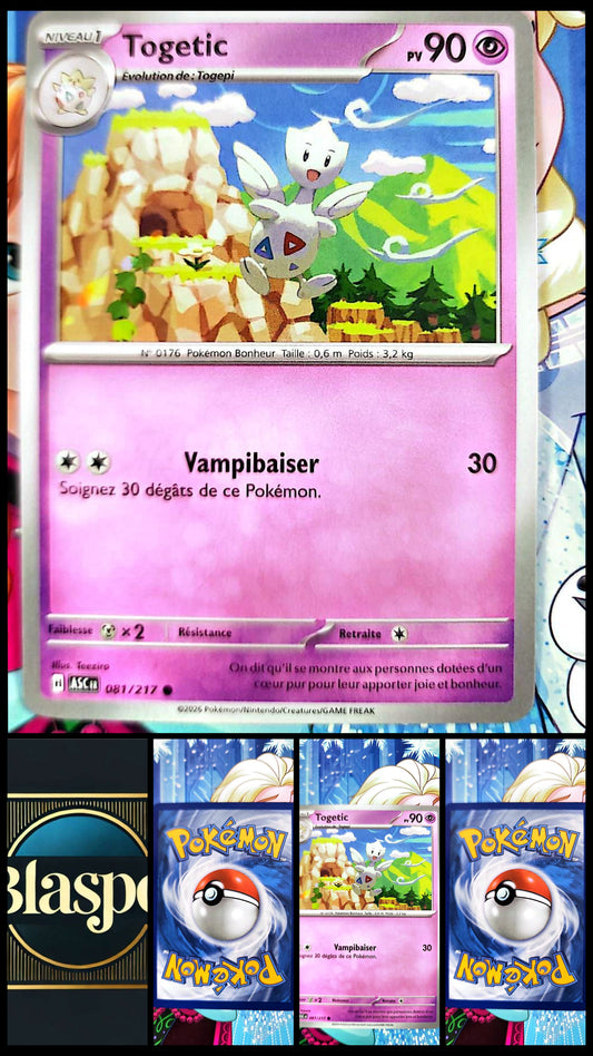 Carte Pokémon Togetic 081/217 – Carte Psy TCG Française – Évolution Togepi – Collection & Jeu