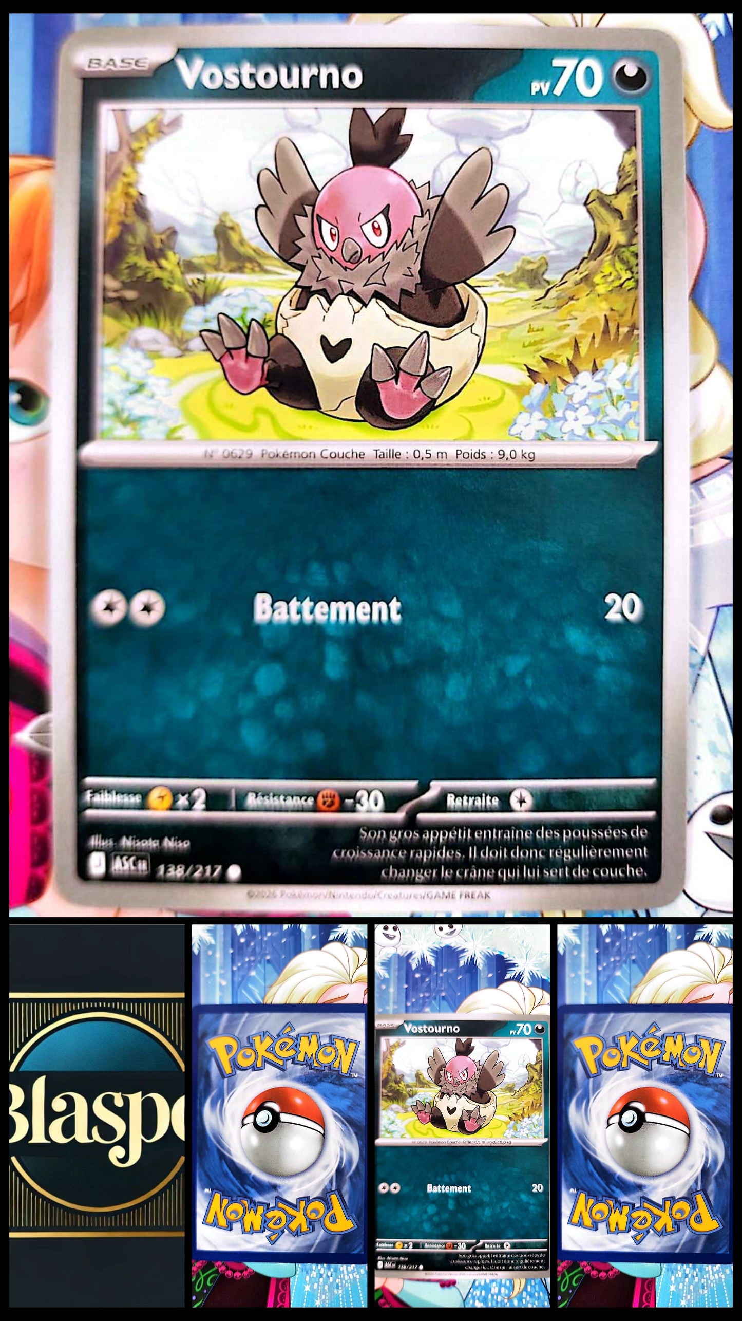 Carte Pokémon Moumouton 0629/217 – Carte TCG Française – Type Normal – Pokémon Mouton