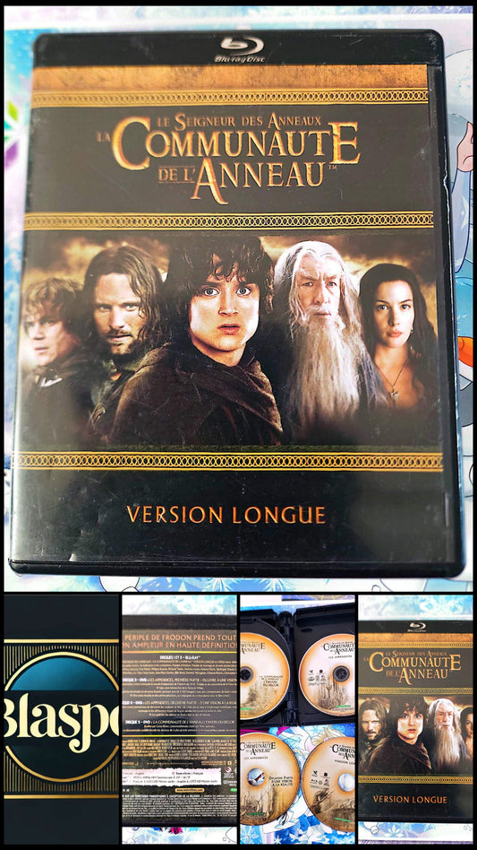 Blu-ray Le Seigneur des Anneaux La Communauté de l’Anneau Version Longue Coffret Incomplet DVD Bonus Inclus Film Fantastique HD