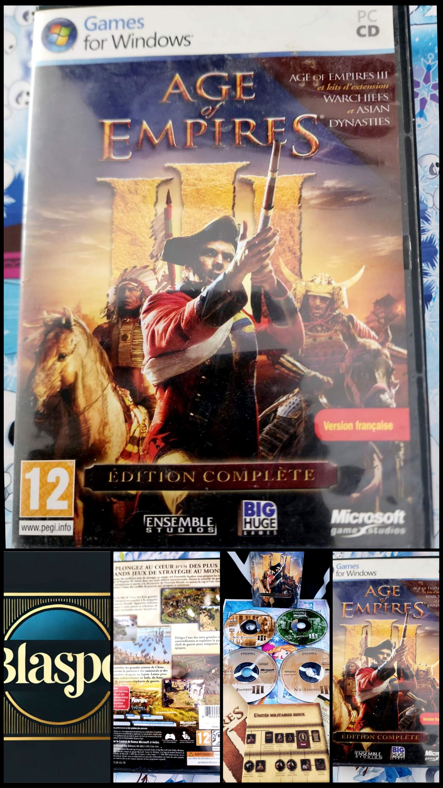 Jeu PC Age of Empires III Édition Complète FR Windows + Extensions Codes Utilisés Non Jouable (Pour Collection)