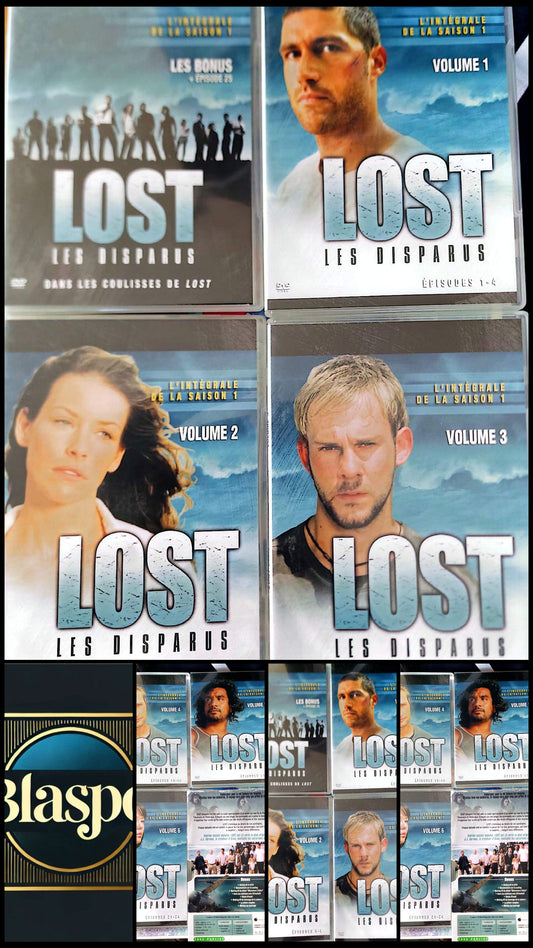 DVD LOST Les Disparus Saison 1 Volumes 1 à 6 Incomplet Série TV Episodes 1 à 24