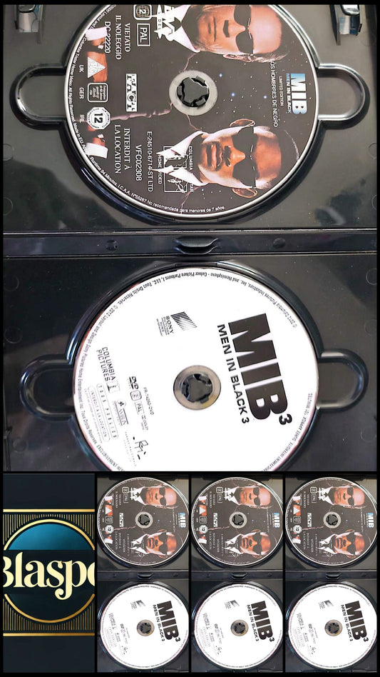Lot 2 DVD Men in Black MIB 1 + MIB 3 Films Science Fiction Action Disques Seuls