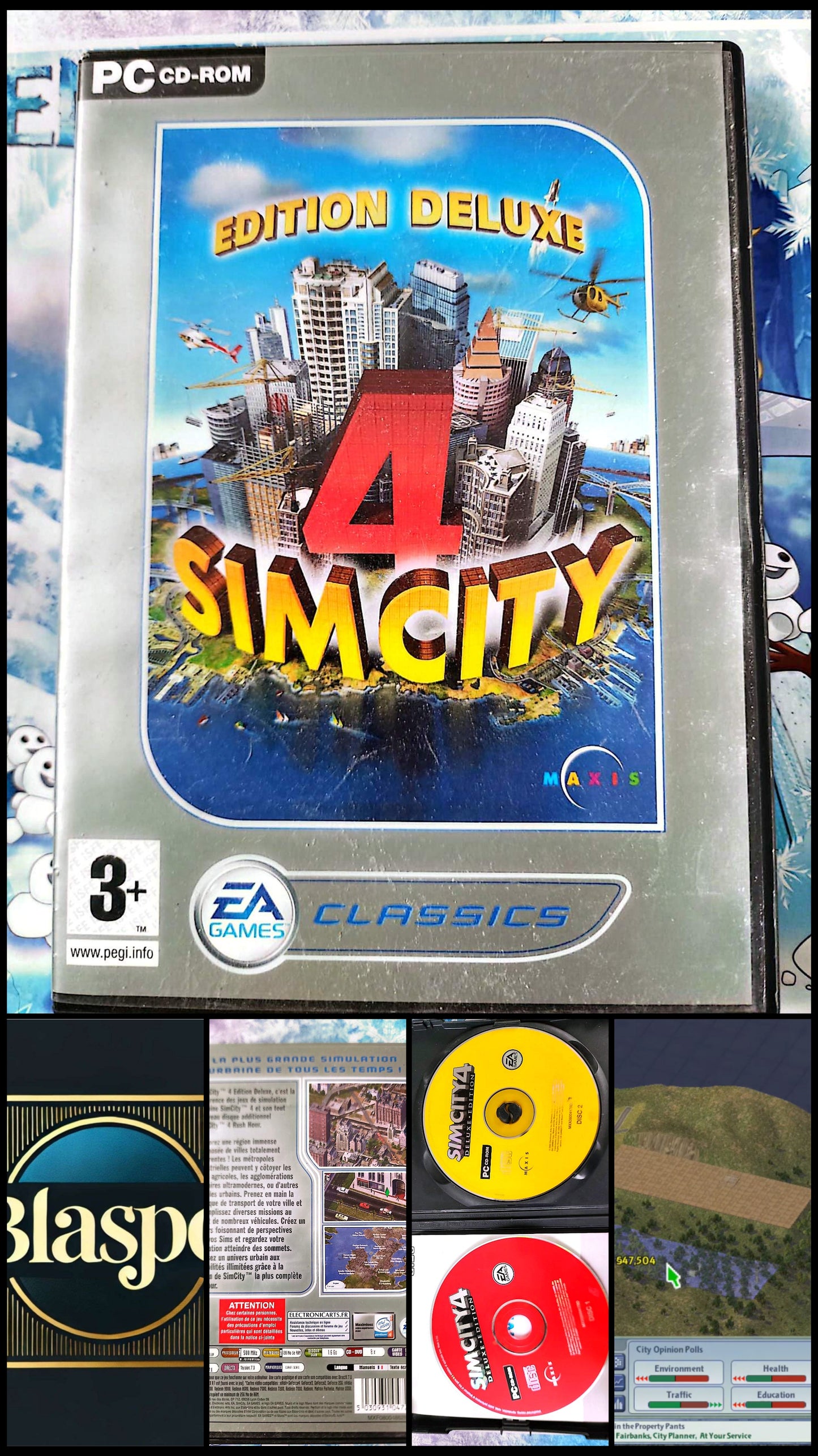SimCity 4 Edition Deluxe PC CD-ROM FR Complet 2 Disques Jeu de Simulation Urbaine EA Games