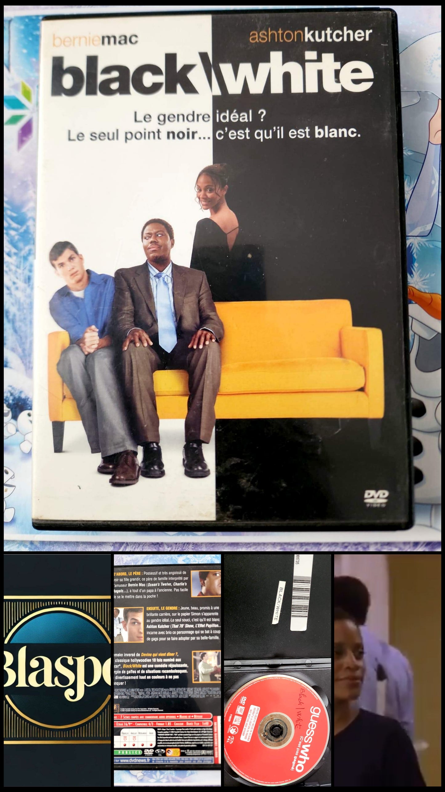 Black/White DVD Film Comédie Bernie Mac Ashton Kutcher Français Anglais Zone 2