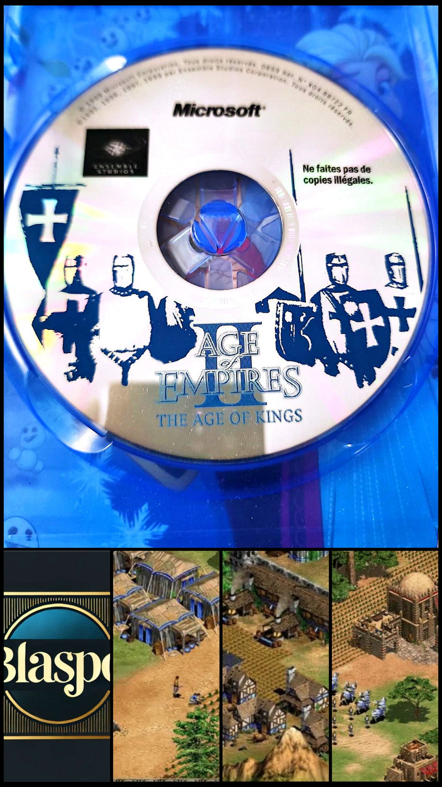 Age of Empires II The Age of Kings Jeu PC CD-ROM Microsoft Disque Uniquement