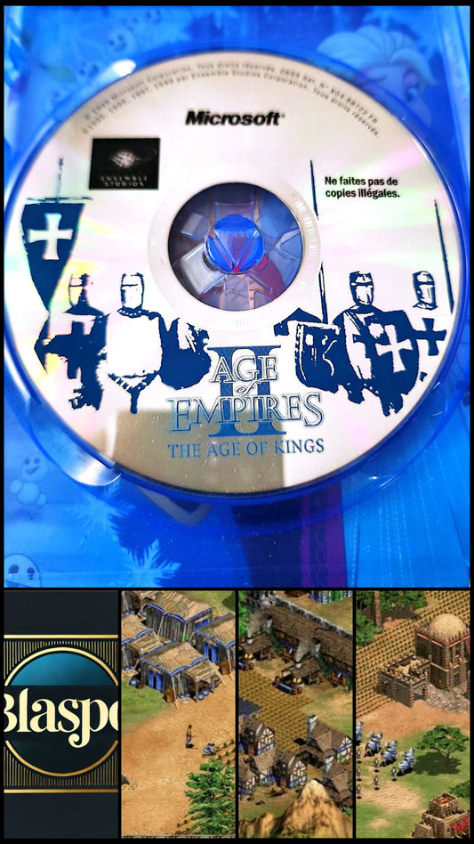 Age of Empires II The Age of Kings Jeu PC CD-ROM Microsoft Disque Uniquement
