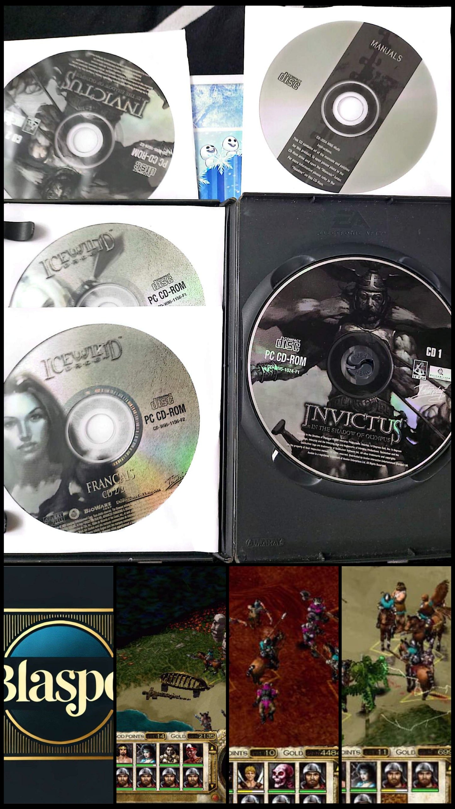 Invictus In the Shadow of Olympus Jeu PC CD-ROM Disques Uniquement Français