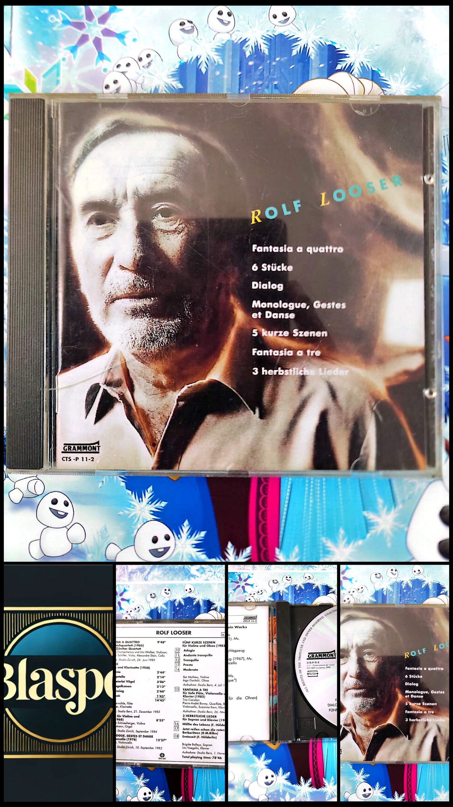 Rolf Looser CD Audio Classique Contemporain Gramont Stereo Import Suisse Musique Instrumentale