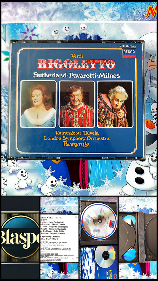 Verdi Rigoletto CD Classique Opéra DECCA Pavarotti Sutherland – 1 Seul CD Présent / 1 CD Manquant