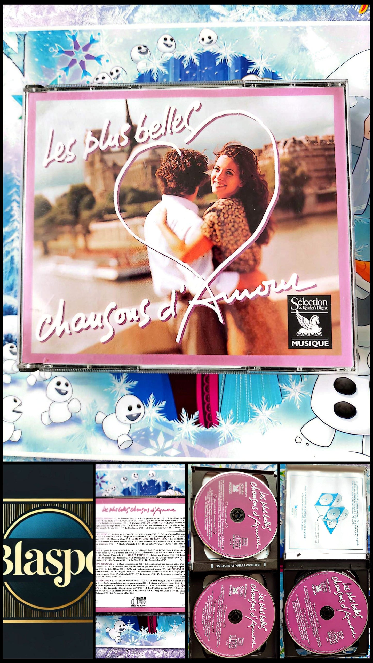 Les Plus Belles Chansons d’Amour Coffret 5 CD Compilation Romance Français 1 CD Manquant