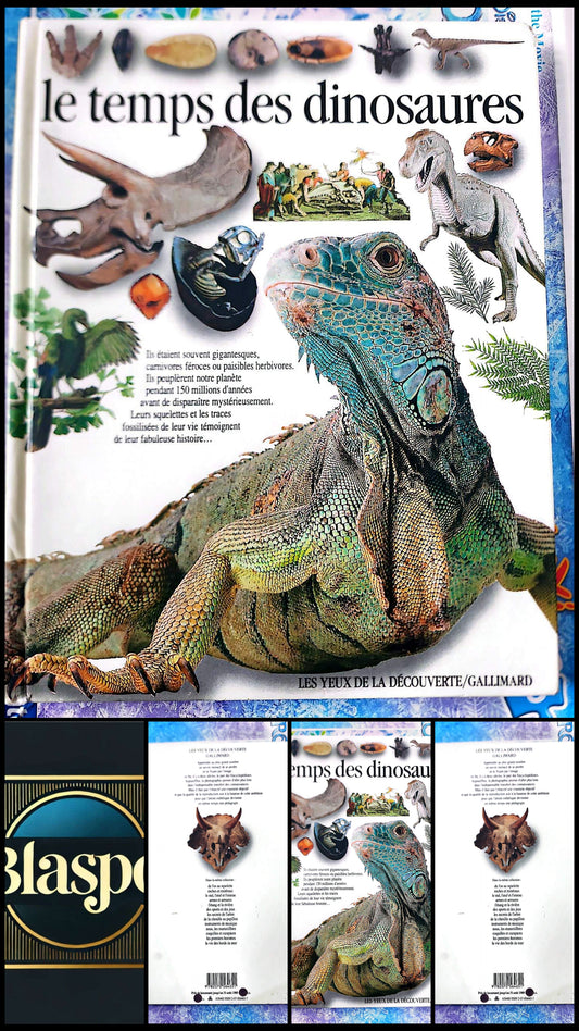 Le Temps des Dinosaures – Encyclopédie Illustrée Jeunesse | Livre Éducatif Préhistoire Dinosaure | Les Yeux de la Découverte Gallimard