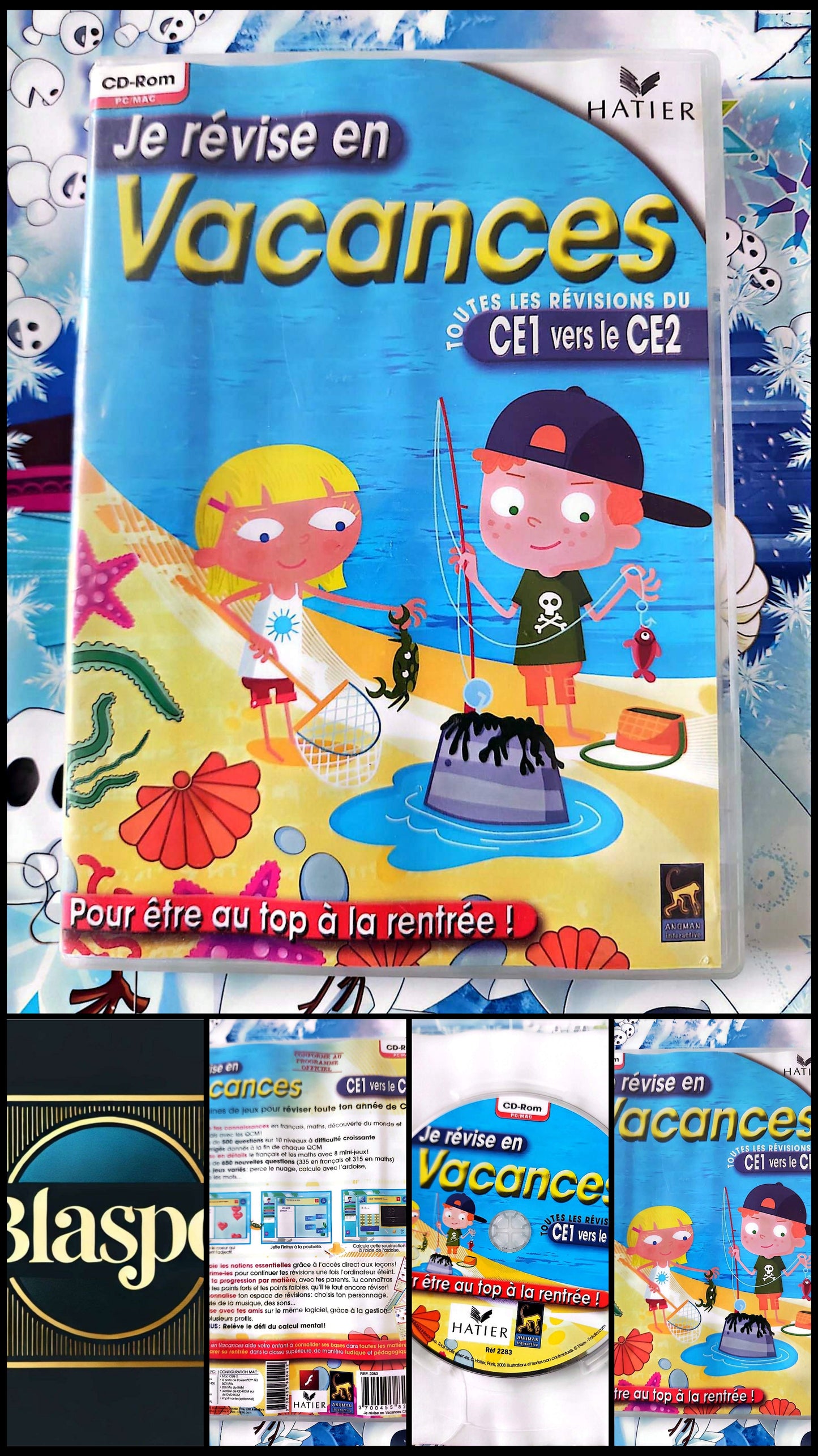 Je Révise en Vacances CE1 vers CE2 – CD-ROM PC MAC Éducatif | Hatier | Jeux et Révisions Scolaires Enfant