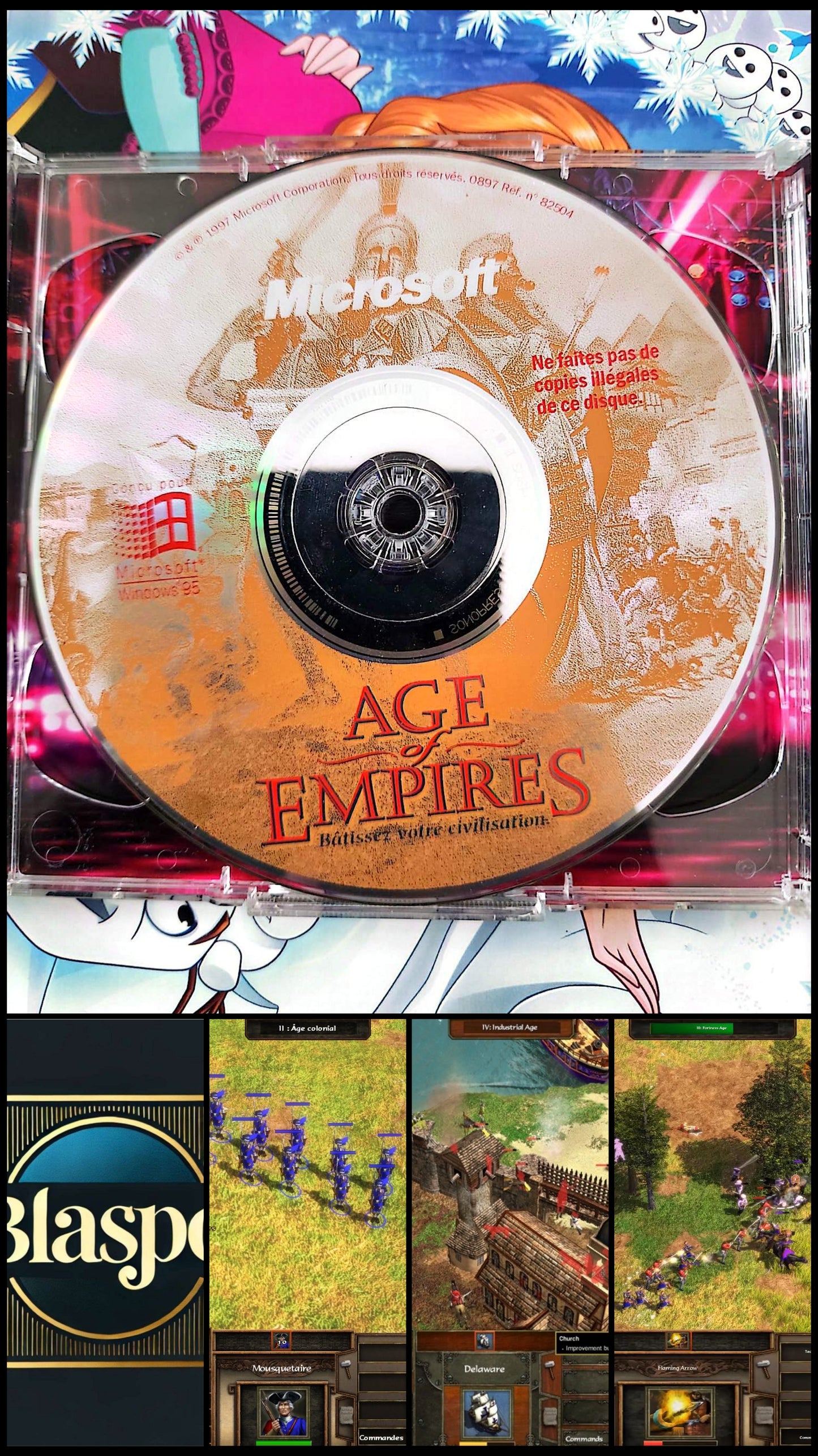 Microsoft Age of Empires – CD Jeu PC Stratégie Temps Réel | CD Seul Sans Boîtier | Version Française