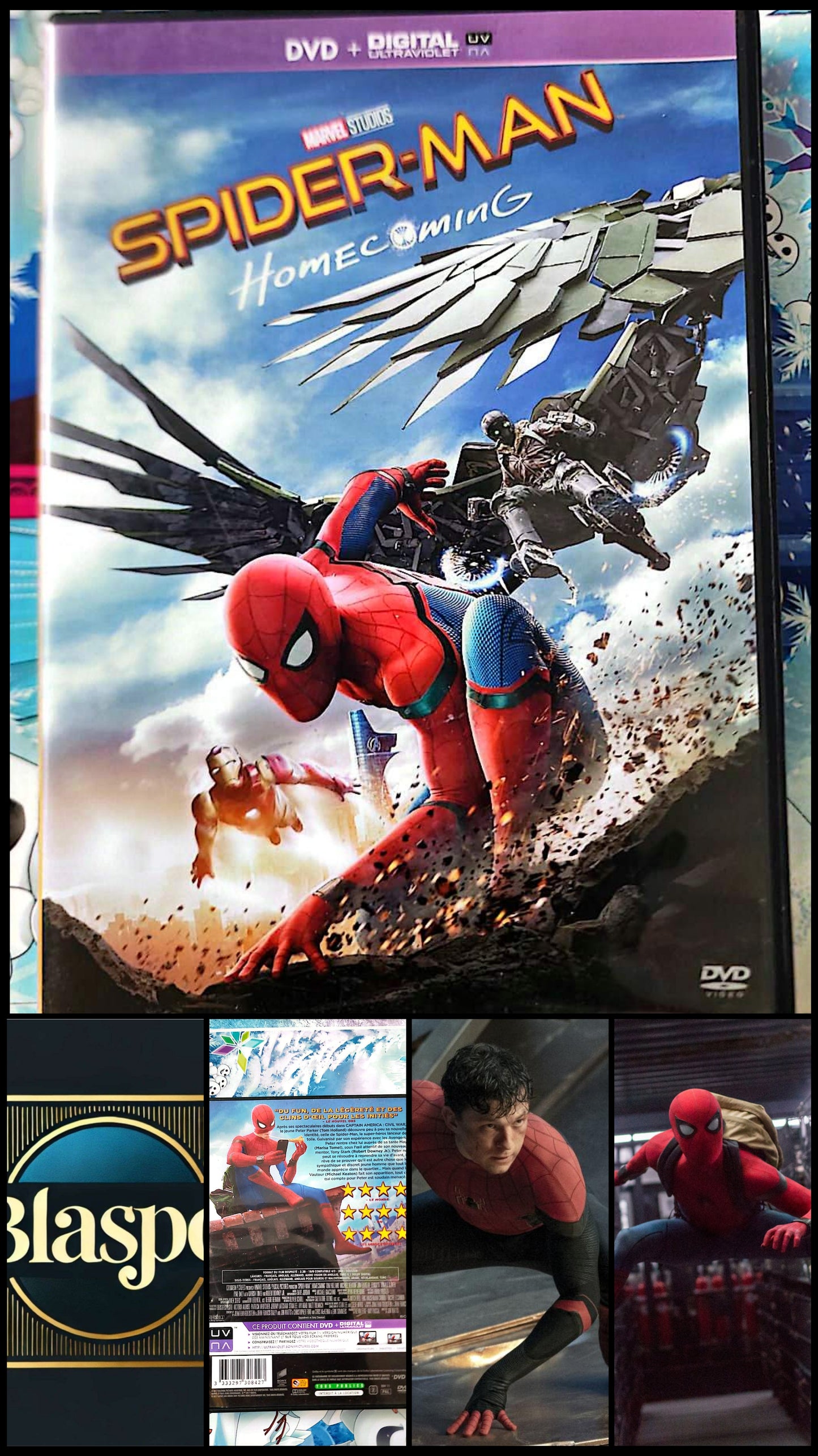 Spider-Man Homecoming DVD + Digital UV Marvel Studios Tom Holland Version Française Anglaise